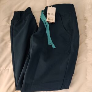 *NWT*Figs Caribbean Blue Zamora Jogger Pants XS